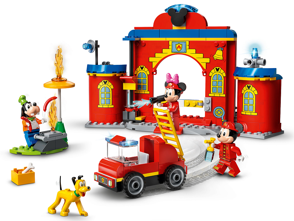 

Конструктор LEGO, Пожарная часть и машина Микки и его друзей