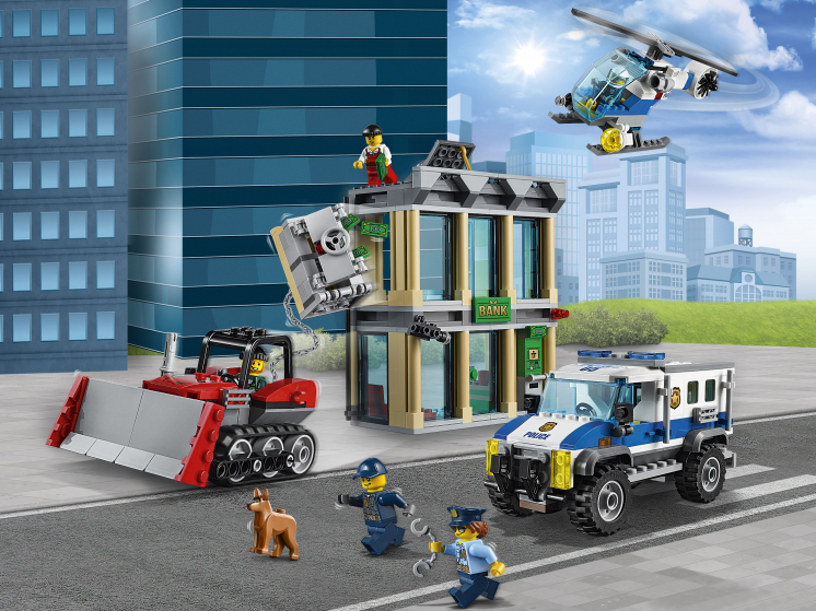 Конструктор City (Сити) 60140 Ограбление на бульдозере LEGO® (ЛЕГО ...