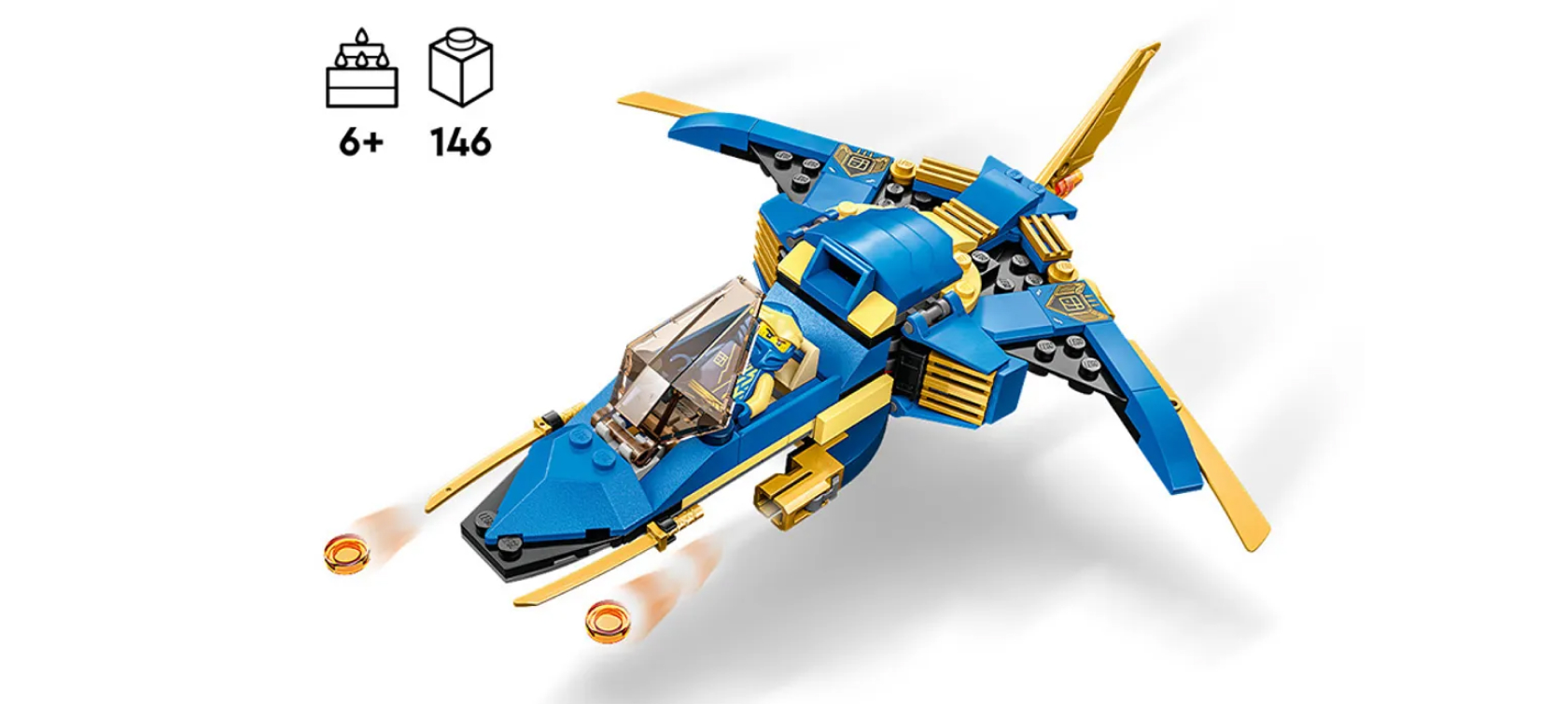Конструктор LEGO Ninjago (Ниндзяго) 71784 Самолет-молния ЭВО Джея ...