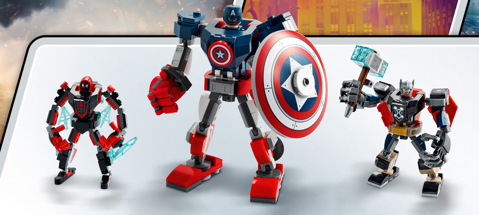 robot captain america lego